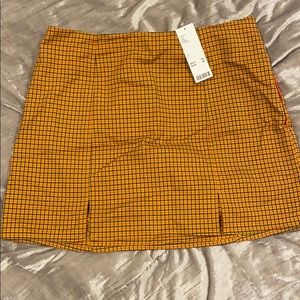 Red and Yellow Plaid Skirt from Urban Outfitters